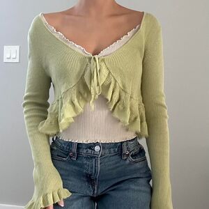 Urban-outfitters Women's Green Cardigan